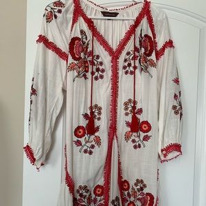 Embroidered dress- Anthropology